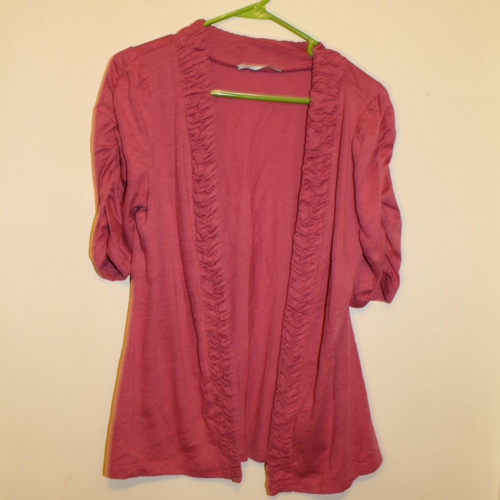$final markdowns Rose Colored Cardigan